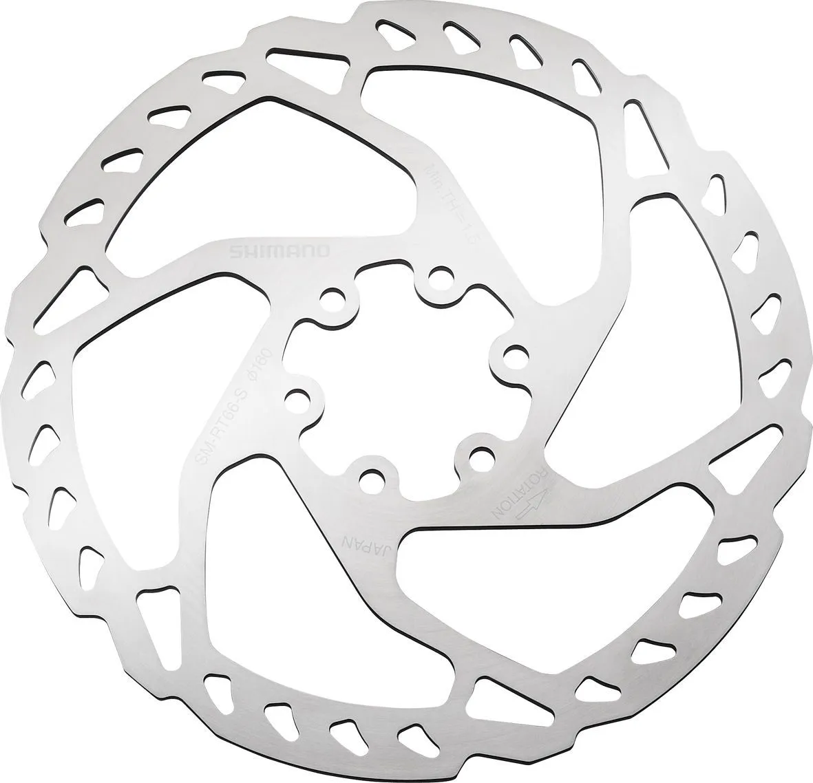 Тормозной диск Shimano SM-RT66 Zee, 6 болтов фото