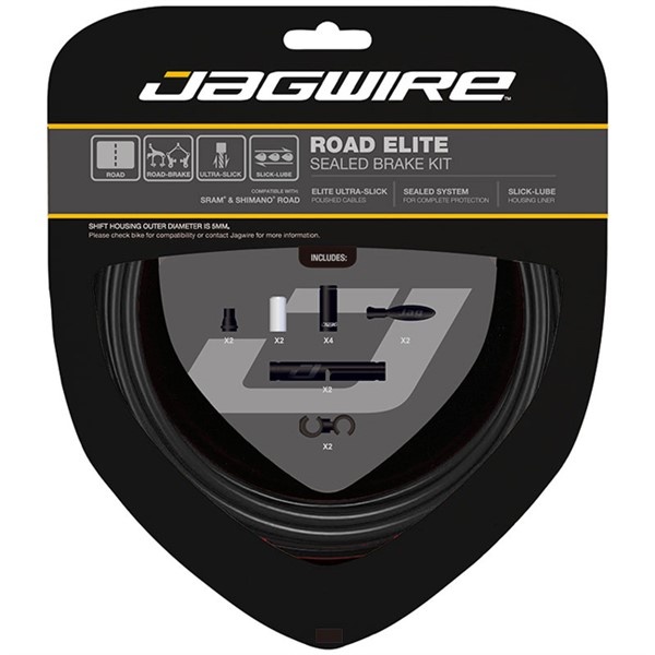 Набор тросов и оплеток тормоза Jagwire Road Elite - изображение, фото | AlienBike