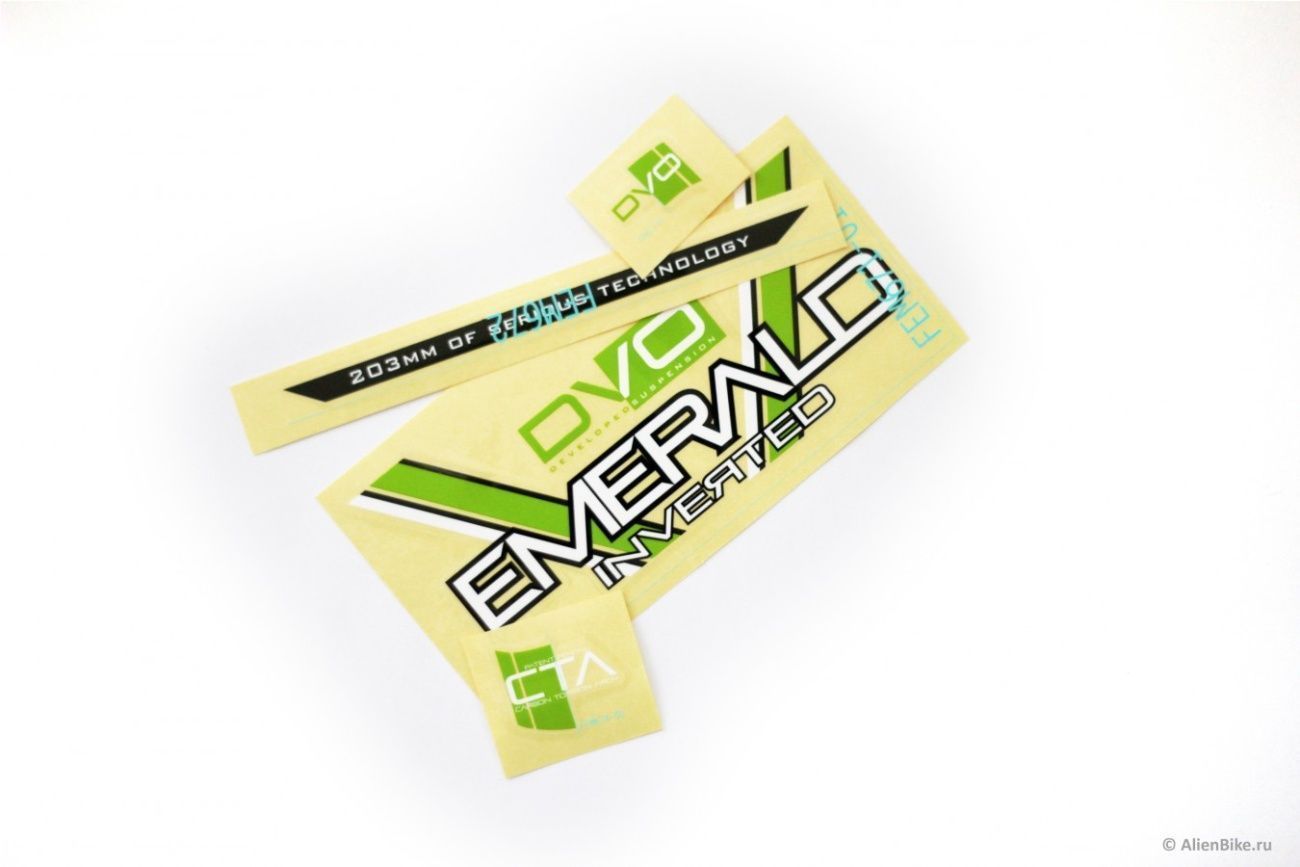 Набор наклеек для вилки DVO Emerald Decal Set цена Набор наклеек для вилки DVO Emerald Decal Set фото
